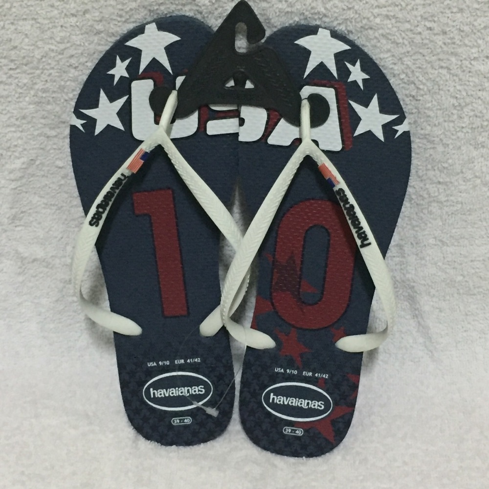 LIMITED! Team USA Havaianas American Flag Rare